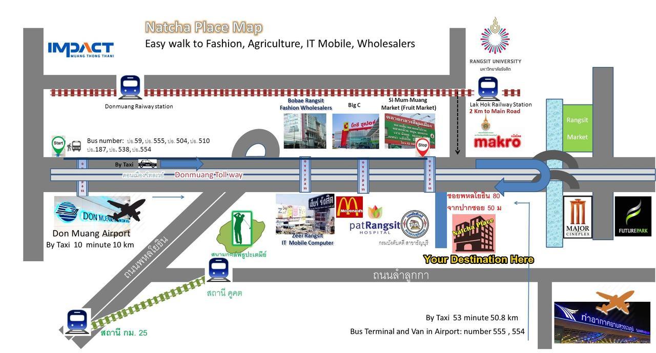Natcha Place Rangsit Donmuang Exteriör bild